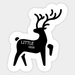 Black little deer 'Shop Sticker